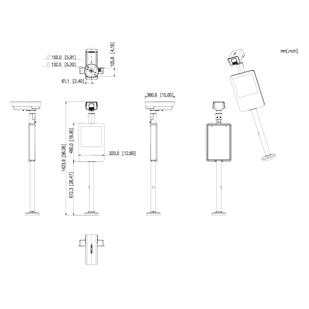 KIT ANPR 4MP de control de entradas y salidas de vehículos AI