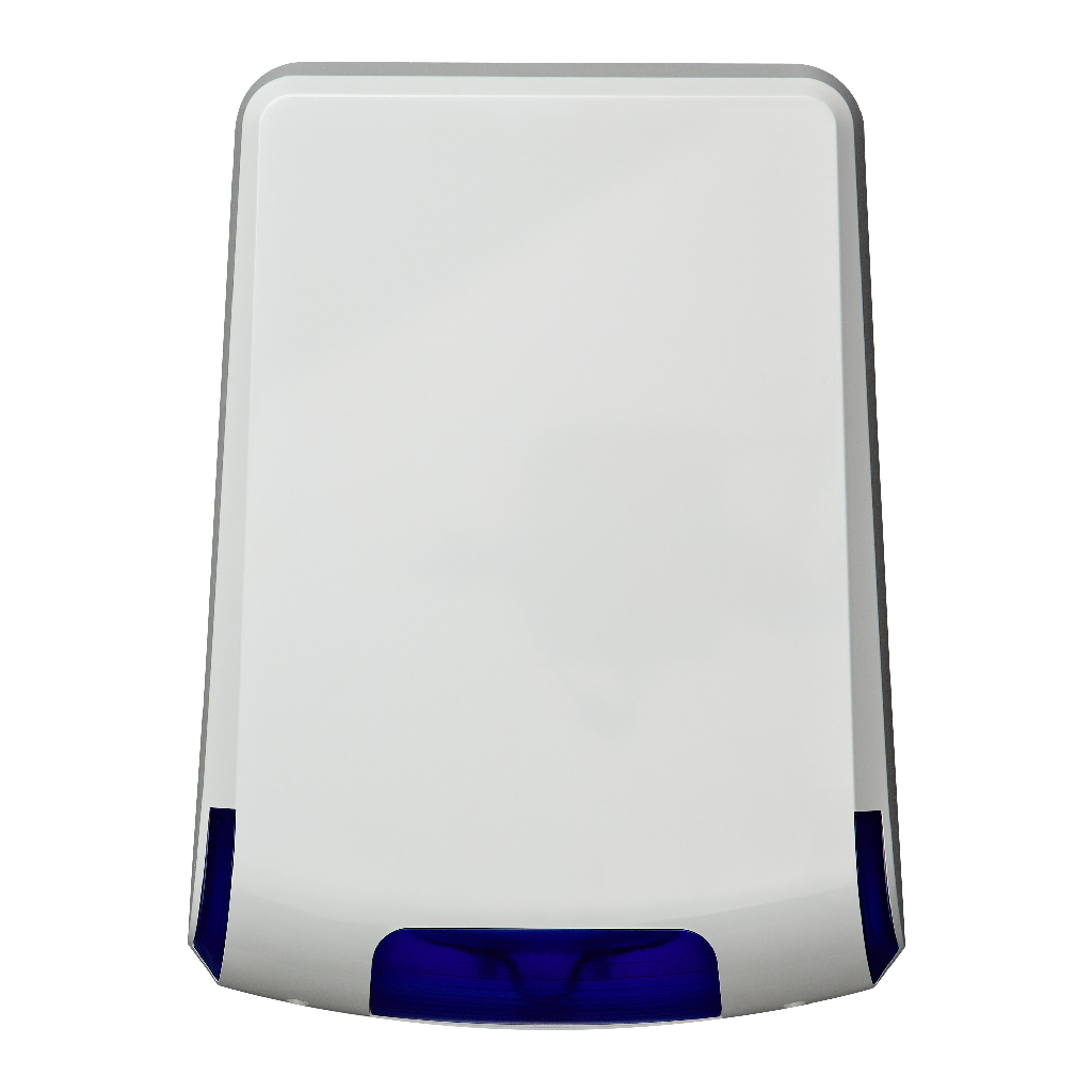 Sirena Exterior Flasch Azul Vertical. Batería integrada 9V. Grado 3