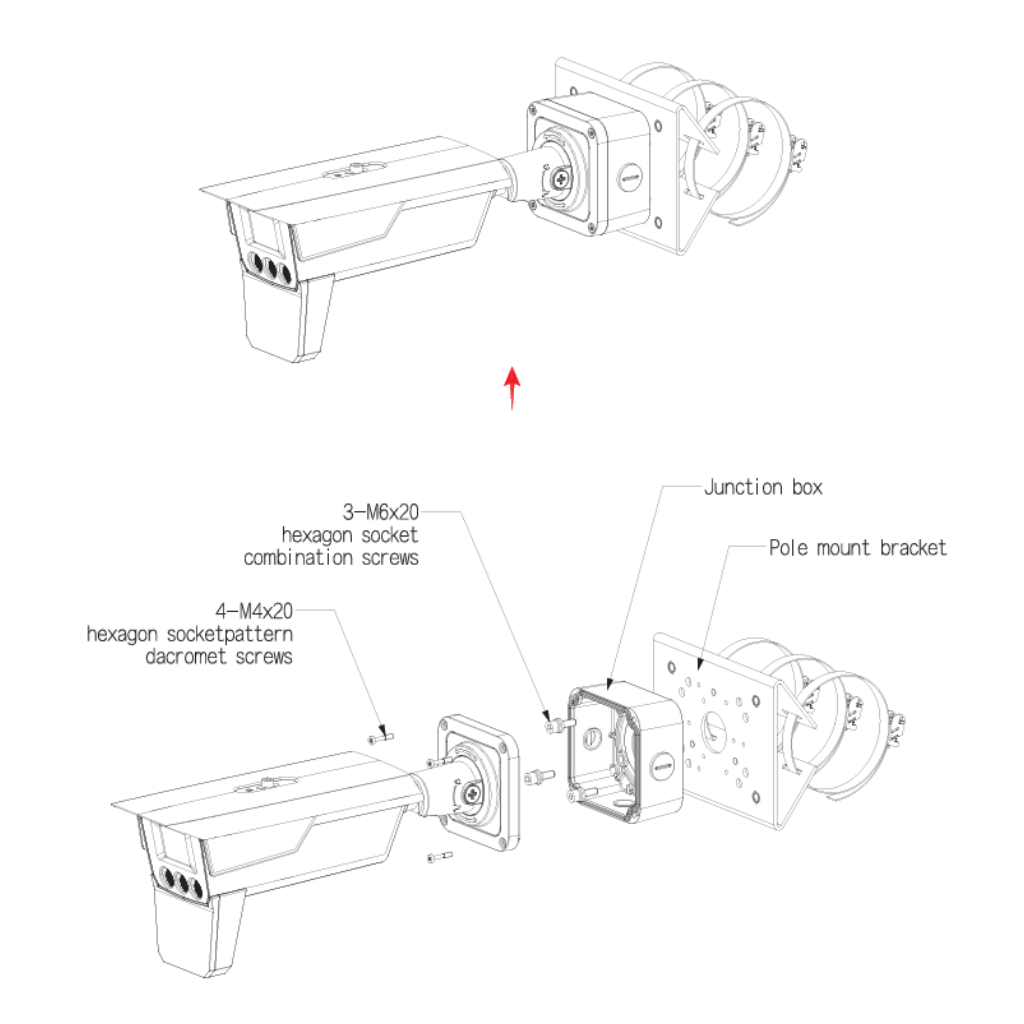 Tubular IP ANPR H265 4MP 3IR850nm 8-32VFM IP68 IK10 PoE E/S AI con Radar de velocidad