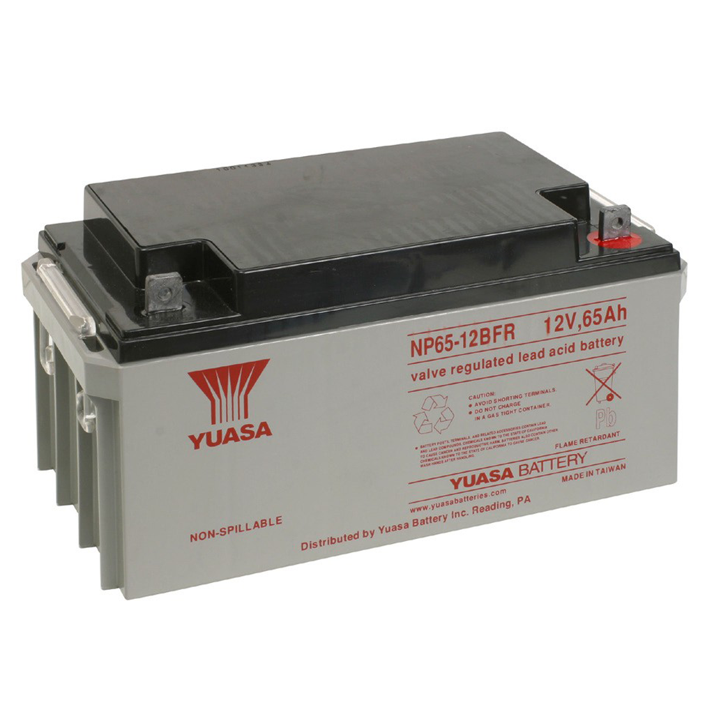 Batería de 12V. Capacidad 65Ah. Conexión mediante tornillo M6