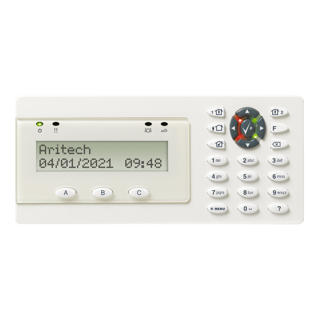Teclado LCD de 2x16 caracteres con lector de tarjetas. Grado 3