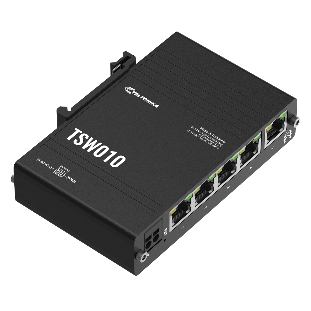 Switch Teltonika Industrial 5 puertos 10/100 No_Gestionable