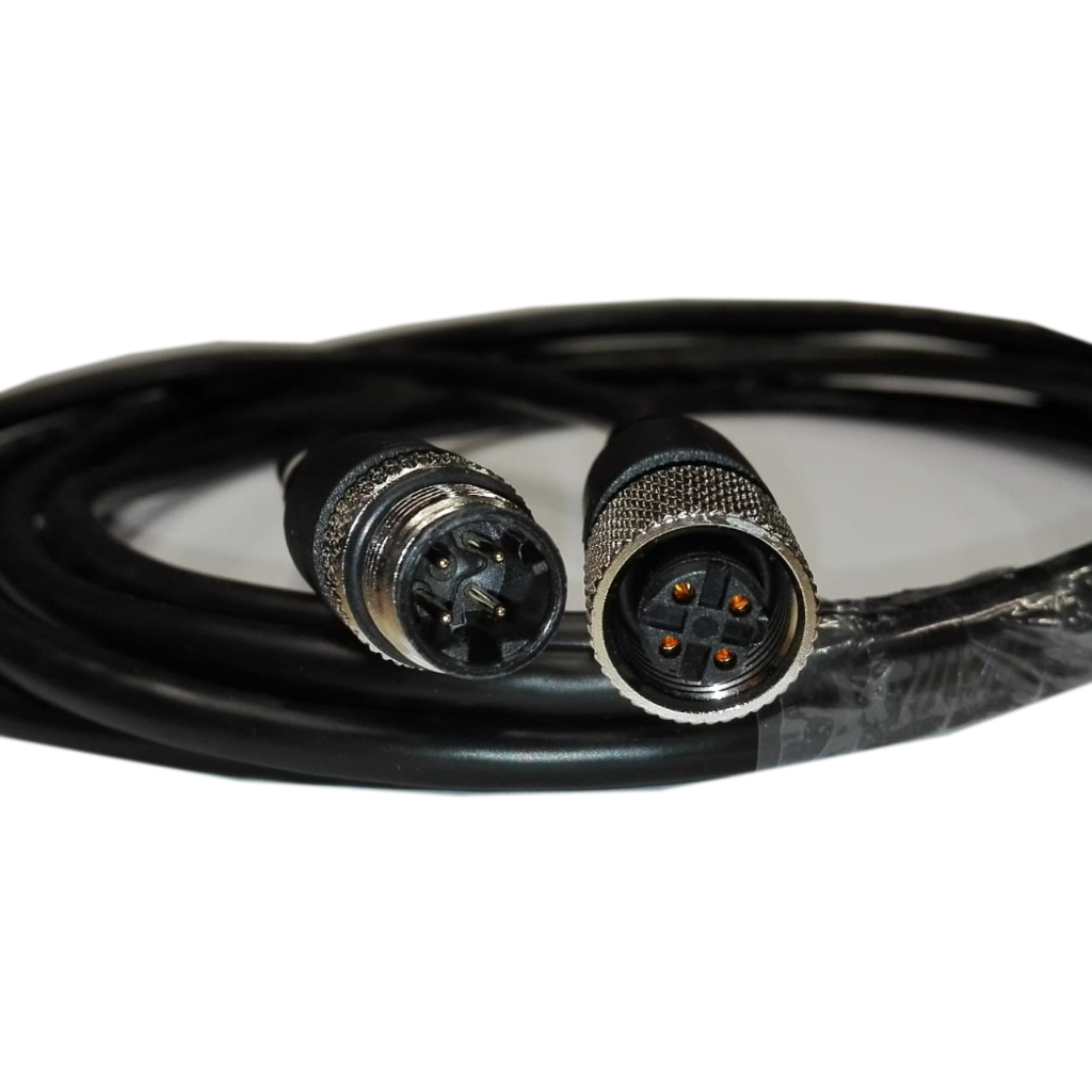 Extension de cable de red con conectores M12 macho-hembra para grabador embarcado 3m