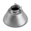 Cono colector y protector de intemperie en acero inoxidable para detectores de gas de tipo 2