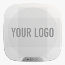 Ajax Brandplate. Placa frontal personalizable para StreetSiren DoubleDeck. Color blanco. Pack de 10ud