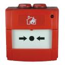 Pulsador de alarma convencional. Contacto NA o NC. IP67. Color Rojo. No incluye tapa PS200