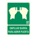 Señal salida de empujar para abrir 29,7x21cm