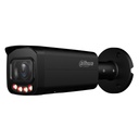 Tubular IP 4M H265 FULL COLOR WDR Iluminación Dual LED60m/IR60m 2.7-13.5mm IP67 PoE AUDIO MIC E/S AI. Color negro