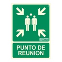 Señal punto de reunión 42x59,4cm. 20m