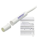 Contacto magnético de alta seguridad. G3. NC. 4 hilos. Plástico. IP 67. Inst. emp/sup. Incluye adaptadores