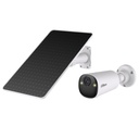 Tubular IP H265 4M Iluminación Dual LED20m/IR15m 2.1mm IP66 PIR MIC/Altavoz 4G AI con batería + Panel Solar