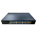 Switch PoE 24 puertos 10/100 + 2 Combo Gigabit RJ45/SFP Uplink 360W No-Gestionable