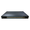 Switch PoE 32 puertos 10/100 + 2 Combo Gigabit RJ45/SFP Uplink 450W No_Gestionable