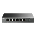 Switch Gigabit 6 puertos con 3 puertos PoE+ y 1 puerto PoE++